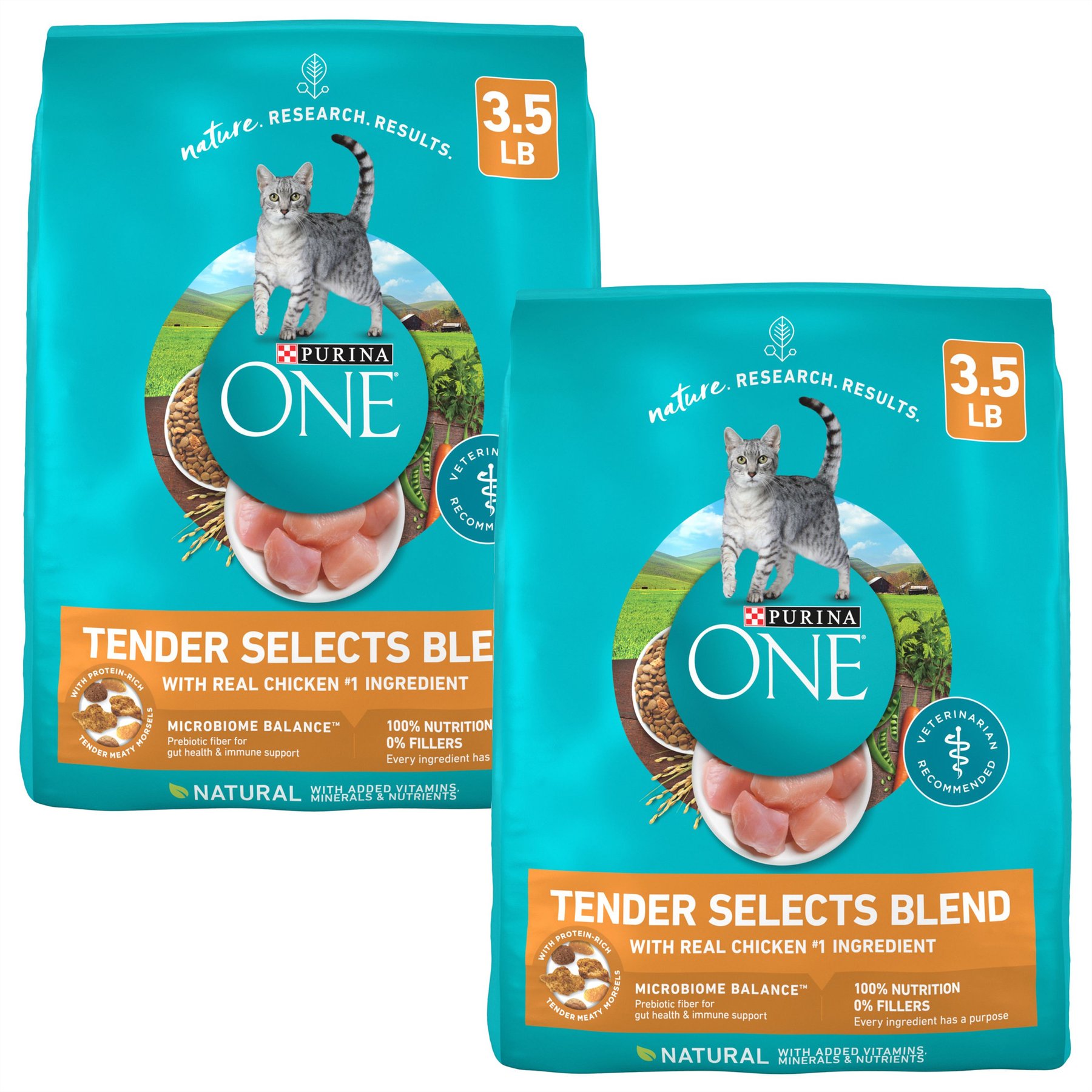 PURINA ONE Tender Selects Blend with Real Chicken Digestive Formula Dry Cat Food 16 lb bag Chewy