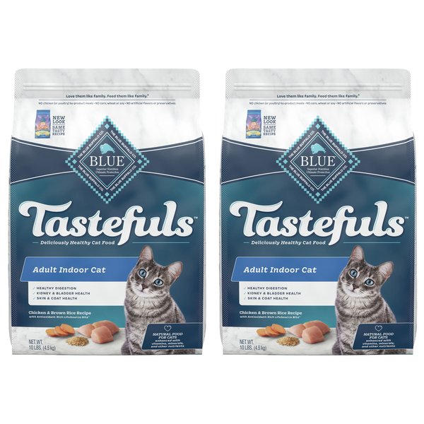 BLUE BUFFALO Tastefuls Adult Chicken & Brown Rice Recipe Dry Cat Food ...