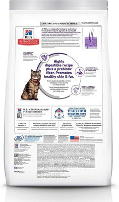 Show full view: Hill's Science Diet Adult Sensitive Stomach & Skin Chicken & Rice Recipe Dry Cat Food, 3.5-lb bag, bundle of 2 slide 3 of 13