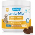 Vetnique Labs Seniorbliss Hip & Joint Mobility Glucosamine Chicken Bacon Flavored Joint Supplement for Senior Dogs, 60 count