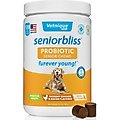 Vetnique Labs Seniorbliss Probiotic Hickory Chicken & Bacon Soft Chews Digestive Supplement for Senior Dogs, 120 count