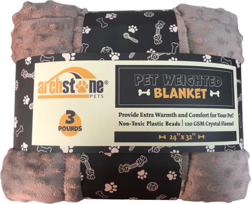 Show full view: Archstone Pets Weighted Dog & Cat Blanket, Gray slide 2 of 5