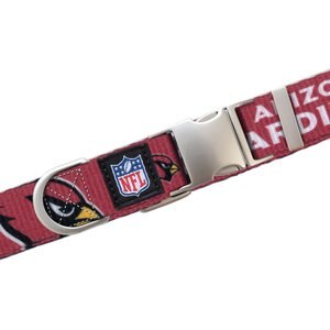 Littlearth NFL Premium Dog & Cat Collar, Arizona Cardinals, Small