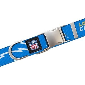 Littlearth NFL Premium Dog & Cat Collar, Los Angeles Chargers, Large