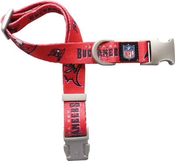 Littlearth NFL Premium Dog & Cat Collar, Tampa Bay Buccaneers, Small slide 1 of 2