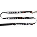 Littlearth NFL Premium Dog & Cat Lead, Cincinnati Bengals, 3/4-in