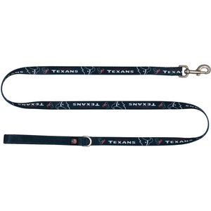Littlearth NFL Premium Dog & Cat Lead, Houston Texans, 1-in