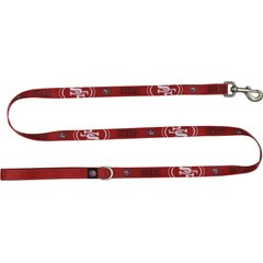 Littlearth NFL Premium Dog & Cat Lead, San Francisco 49ers, 3/4-in