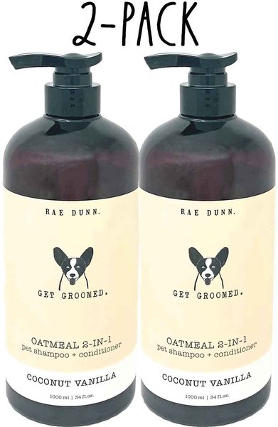 RAE Get Groomed. Oatmeal 2-in-1 Dog Shampoo & Conditioner, bottle, 2 count - Chewy.com
