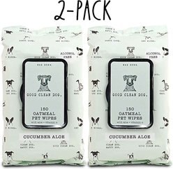Rae Dunn Good Clean Dog. Dog Wipes, 150 count, 2 pack
