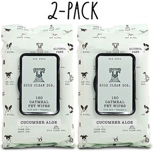 Rae Dunn Good Clean Dog. Dog Wipes, 150 count, 2 pack