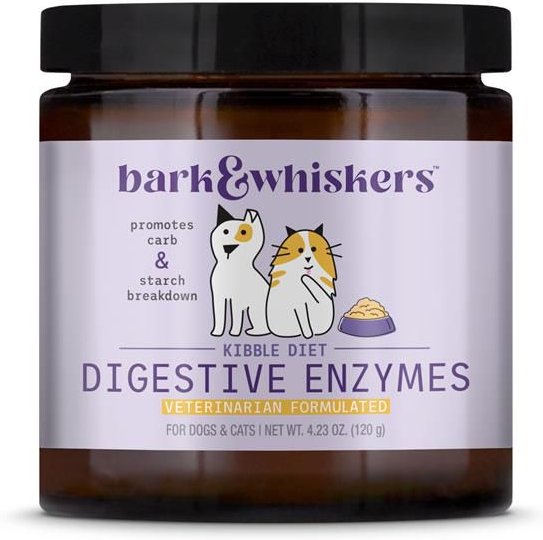 Bark & Whiskers Digestive Enzymes Dog & Cat Supplement, 120-g jar slide 1 of 3
