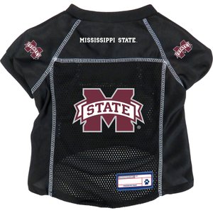 Littlearth NCAA Basic Dog & Cat Jersey, Mississippi State Bulldogs, X-Small