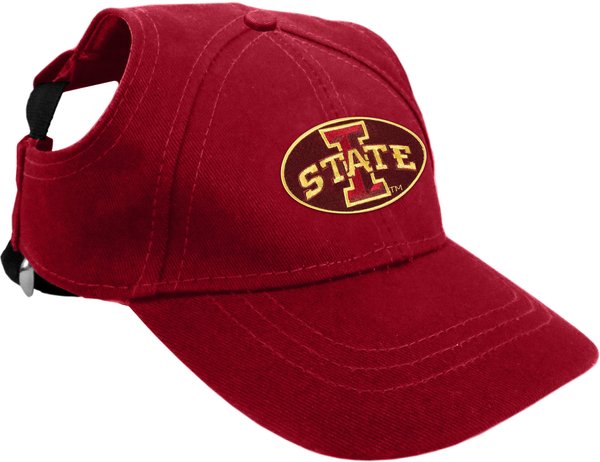Littlearth NCAA Dog & Cat Baseball Hat, Iowa State Cyclones, Small slide 1 of 2