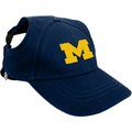 Littlearth NCAA Dog & Cat Baseball Hat, Michigan Wolverines, X-Small