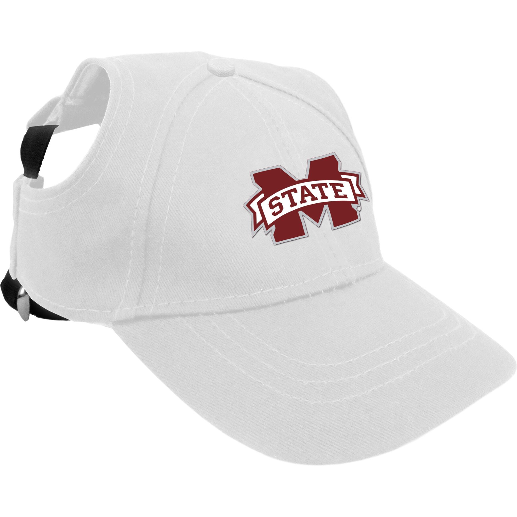 Littlearth NCAA Dog & Cat Baseball Hat, Mississippi State Bulldogs, Large