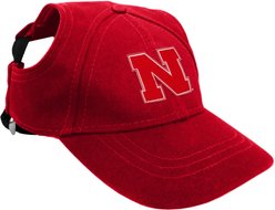 Littlearth NCAA Dog & Cat Baseball Hat, Nebraska Cornhuskers, X-Small