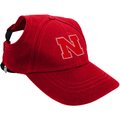 Littlearth NCAA Dog & Cat Baseball Hat, Nebraska Cornhuskers, X-Small