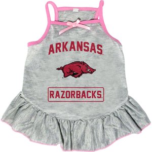 Littlearth NCAA Dog & Cat Dress, Arkansas Razorbacks, Small