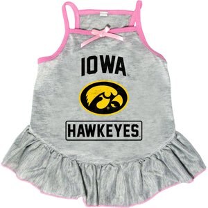 Littlearth NCAA Dog & Cat Dress, Iowa Hawkeyes, Large