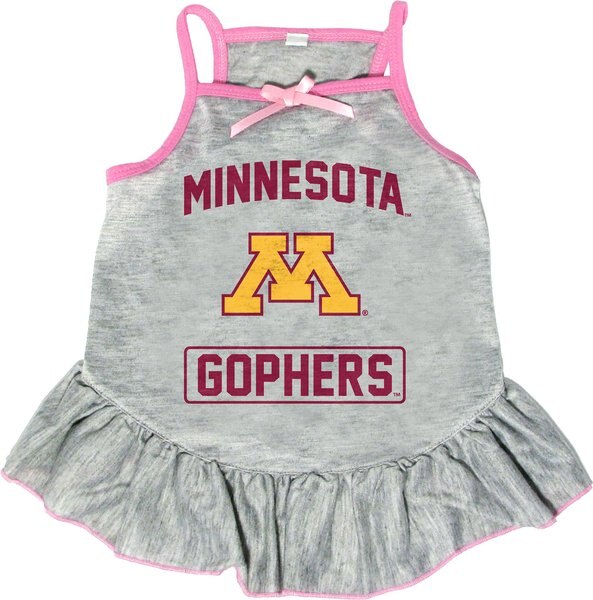 Littlearth NCAA Dog & Cat Dress, Minnesota Golden Gophers, Small slide 1 of 3