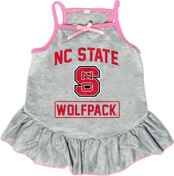Littlearth NCAA Dog & Cat Dress, North Carolina State Wolfpack, Medium slide 1 of 3