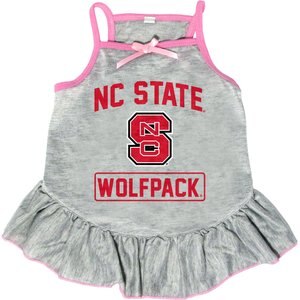 Littlearth NCAA Dog & Cat Dress, North Carolina State Wolfpack, Medium