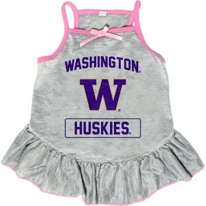 Littlearth NCAA Dog & Cat Dress, Washington Huskies, X-Large