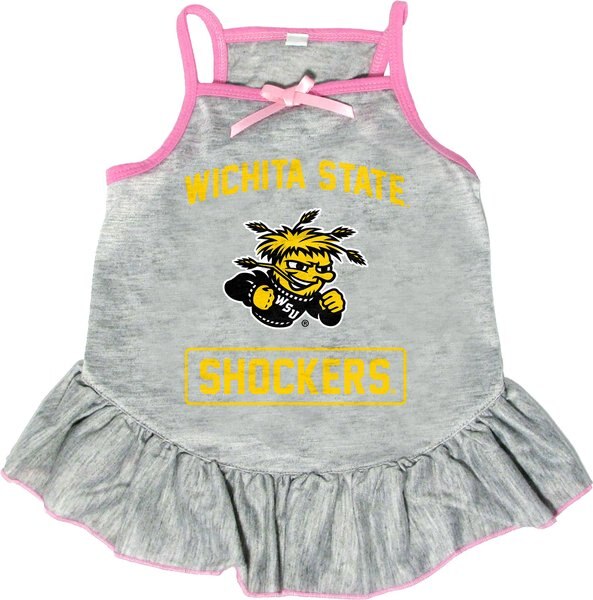 Littlearth NCAA Dog & Cat Dress, Wichita State Shockers, Small slide 1 of 3