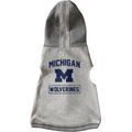 Littlearth NCAA Dog & Cat Hooded Crewneck Sweater, Michigan Wolverines, X-Small