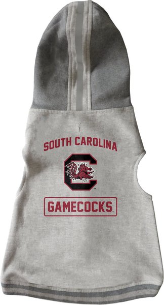 Littlearth NCAA Dog & Cat Hooded Crewneck Sweater, South Carolina Fighting Gamecocks, Teacup slide 1 of 5