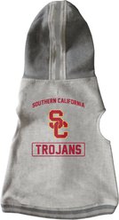 Littlearth NCAA Dog & Cat Hooded Crewneck Sweater, USC Trojans, Small
