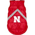 Littlearth NCAA Dog & Cat Puffer Vest, Nebraska Cornhuskers, X-Small