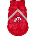 Littlearth NCAA Dog & Cat Puffer Vest, Utah Utes, Medium