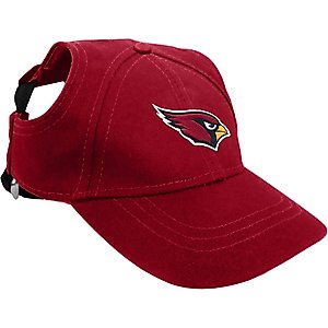Littlearth NFL Dog & Cat Baseball Hat, Arizona Cardinals, Medium