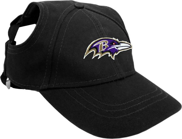 Littlearth NFL Dog & Cat Baseball Hat, Baltimore Ravens, Small slide 1 of 3