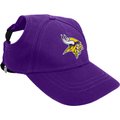 Littlearth NFL Dog & Cat Baseball Hat, Minnesota Vikings, X-Large