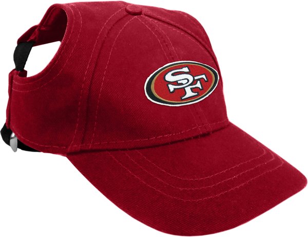 Littlearth NFL Dog & Cat Baseball Hat, San Francisco 49ers, Small slide 1 of 2