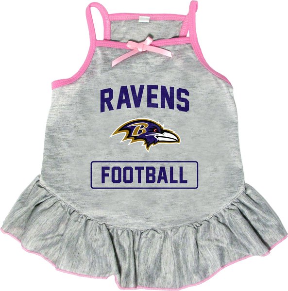 Littlearth NFL Dog & Cat Dress, Baltimore Ravens, Medium slide 1 of 1