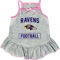 Littlearth NFL Dog & Cat Dress, Baltimore Ravens, Small