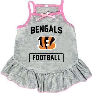 Littlearth NFL Dog & Cat Dress, Cincinnati Bengals, Small