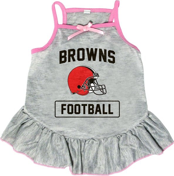 Littlearth NFL Dog & Cat Dress, Cleveland Browns, Medium slide 1 of 1