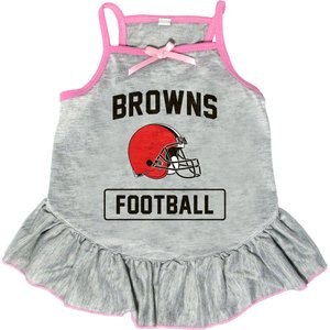 Littlearth NFL Dog & Cat Dress, Cleveland Browns, Small