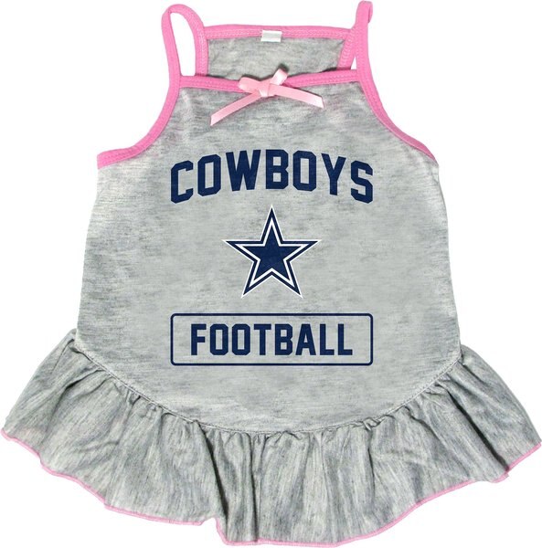 Littlearth NFL Dog & Cat Dress, Dallas Cowboys, Small slide 1 of 1