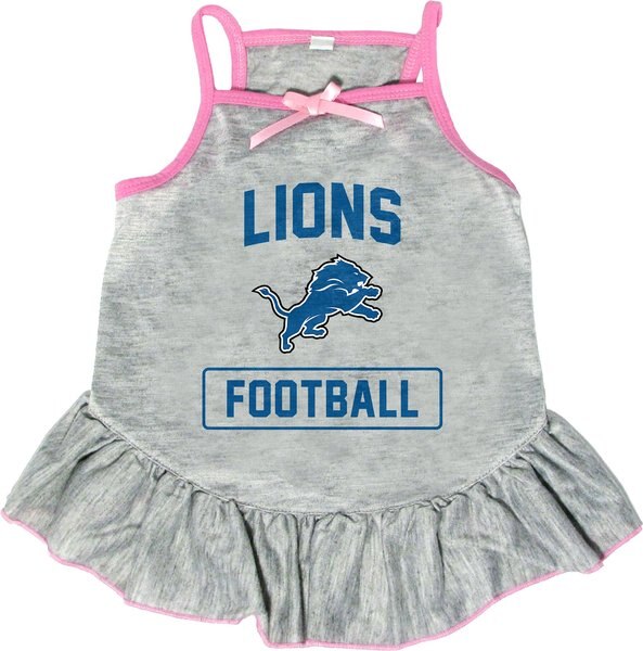 Littlearth NFL Dog & Cat Dress, Detroit Lions, Small slide 1 of 3