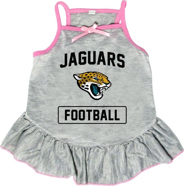Littlearth NFL Dog & Cat Dress, Jacksonville Jaguars, Medium slide 1 of 3