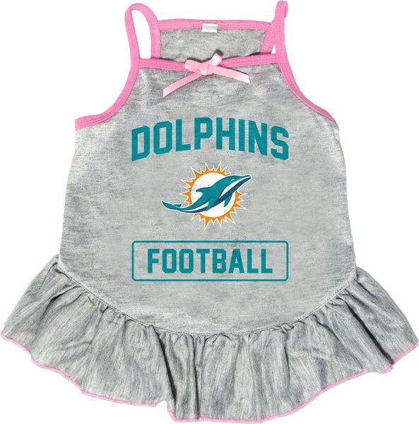 Littlearth NFL Dog & Cat Dress, Miami Dolphins, X-Large slide 1 of 3