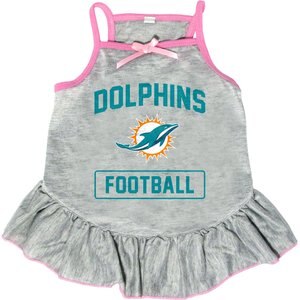 Littlearth NFL Dog & Cat Dress, Miami Dolphins, X-Large