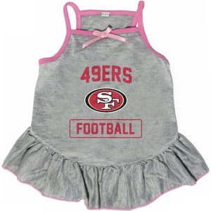 Littlearth NFL Dog & Cat Dress, San Francisco 49ers, Large