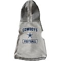 Littlearth NFL Dog & Cat Hooded Crewneck Sweater, Dallas Cowboys, Small